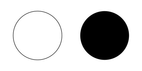 White dan black circle on the background