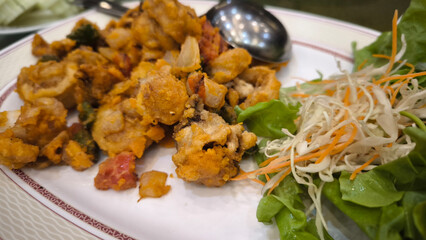 Stir-fried fish maw, Chinese style food