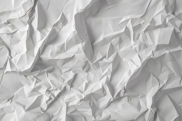 crumpled paper texture background,  White abstract background. Lowpoly backdrop. Crumpled paper. 3D illustration.