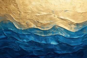 Golden Sunrise to Oceanic Blue Elegance: Luxurious Gradient Velvet Noise Abstract Beauty