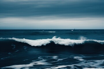 Fototapeta premium Photo of sea riptide transportation outdoors sailboat.