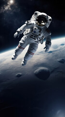 Fototapeta premium Spacewalk astronomy universe exploration.