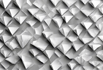 Abstract White polygonal illustration Vector background mosaic Pattern Texture Design Technology Paper Art Light Concept Wall Poster Template Digital Cre