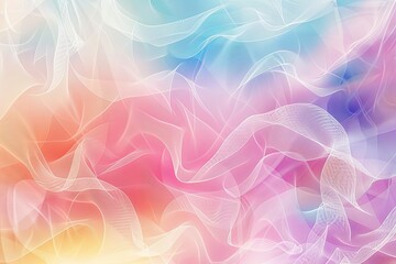 Pastel Smooth Transitions: Bright Mesh Patterns on Rough Abstract Background with Colorful Stain Highlights