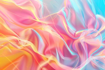 Pastel Holographic Gradient: Futuristic Texture Fusion