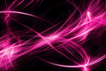 Electric neon lines intersecting in a burst of pink and magenta. A striking visual display on black background.