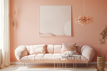 Stylish Peach Modern Decor: Eco-Friendly Furniture for Trendy Contemporary Interiors