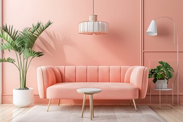 Peach Perfection: Stylish and Modern Decor for Trendy Eco-Friendly Interiors