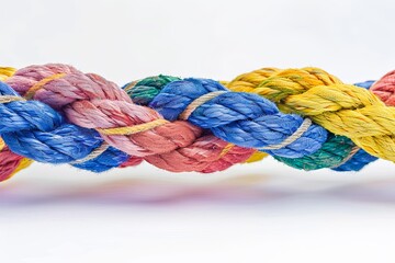 Colorful Cooperation: A Braided Rope Teamwork Concept - Empowering Partners in Human Relationships and Leadership