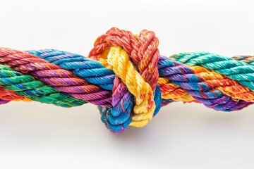 Empowering Collective Harmony: Multicolored Team Rope Leadership