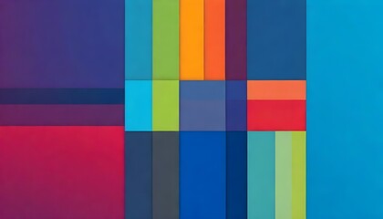 Minimalistic Geometric Artwork Colorful Illustration Digital Painting Abstract Background Design