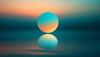 Minimalistic Sunset Artwork Illustration Digital Painting Abstract Graphic Background Design