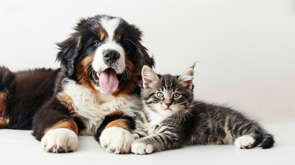 Fototapeta premium cat and dog