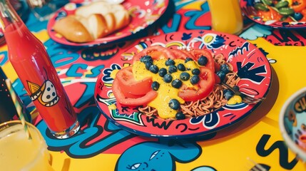 A farewell brunch, guests reminiscing, the weekends joy lingering over shared meals  43