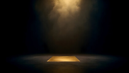Mysterious Black Gold Digital Painting Abstract Dark Illustration Soft Background Design