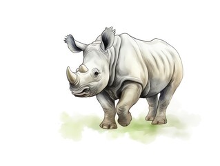 Fototapeta premium rhinoceros, tough rhinoceros
