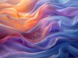 Obraz premium Whispers of Unseen Worlds: A Visual Feast of Tranquility and Movement