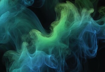 Obraz premium 'creativity Fog consists blue imagination Background multicolor design texture fractal green use background bright projects dark suitable smoke colored'