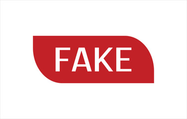 Red Fake Rubber Stamp Seal Vector