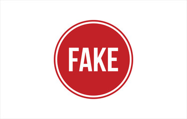 Red Fake Rubber Stamp Seal Vector
