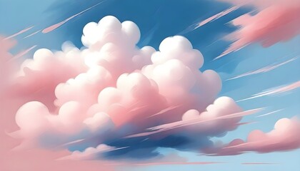 Pastel Cloudscape Digital Painting Sky Illustration Heaven Background Graphic Nature Design