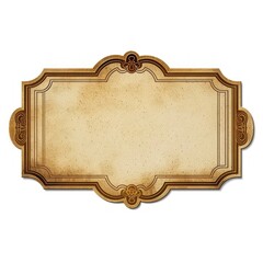 A gold border shape ticket letterbox mailbox.