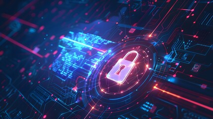 Obraz premium Shield protection technology 