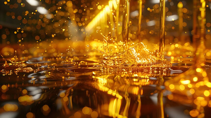 Luxurious Liquid Gold:A Cinematic of Premium Oil Reserves in Hyper-Detailed Perfection