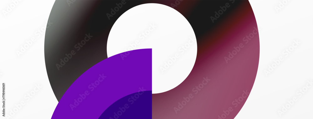 Poster a vibrant and artistic pattern featuring a purple and black circle with a white circle in the middle