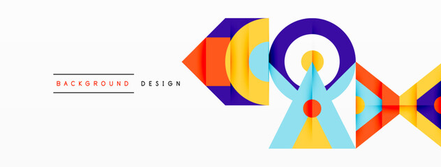 An artistic display of Font, Rectangle, Circle, and Slope in Electric blue and Magenta hues. The pattern exhibits graphics symmetry on a white background