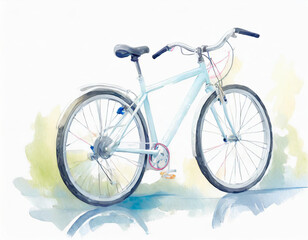 Fototapeta na wymiar bicycle on a white background