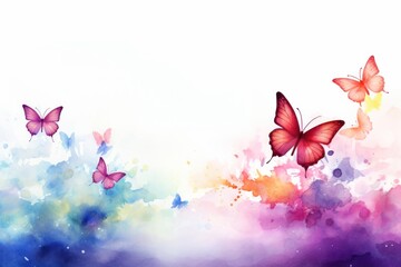 Butterfly painting petal plant.