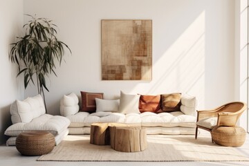 Eclectic Interior Design Style of a livingroom architecture furniture building.