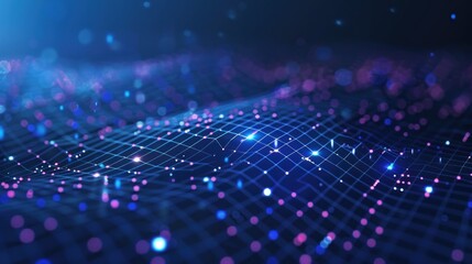 Charming abstract blue digital background with dots