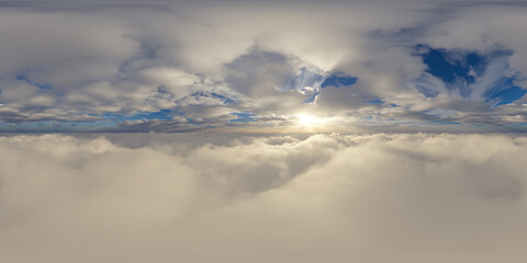 360 View of colorful Cloudscape Background