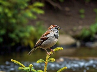 A beautiful sparrow stock photo, generative ai