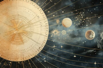 Spiritual backgrounds astronomy astrology - obrazy, fototapety, plakaty