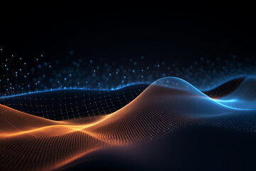 Abstract technology mesh digital line electronic network data innovation concept background.