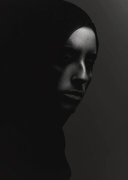 Delve into the shadows with a minimalist, eerie face design, evoking horror through striking simplicity Utilize unexpected camera angles to enhance the spine-chilling effect