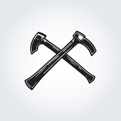 double axe logo icon