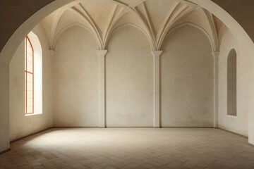 Obraz premium Inside castle empty architecture floor old
