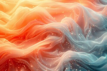 Abstract background of wavy fabric. 3d rendering, 3d illustration.
