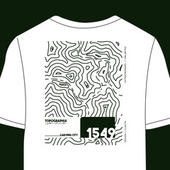 design t shirt japara topografi