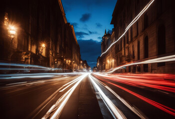 light street trails car city speed road fast night abstract traffic blur driving motion move urban highway bus blue movement building transport transportation travel shanghai scene way