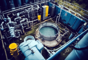 sump view environment water filters ecosystem concepts top Industrial treatment healthy recirculating cleaning Wastewater Technology Construction Circle Plant Factory Industry