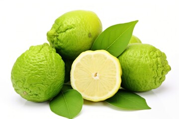 Bergamot fruit lemon plant. - obrazy, fototapety, plakaty