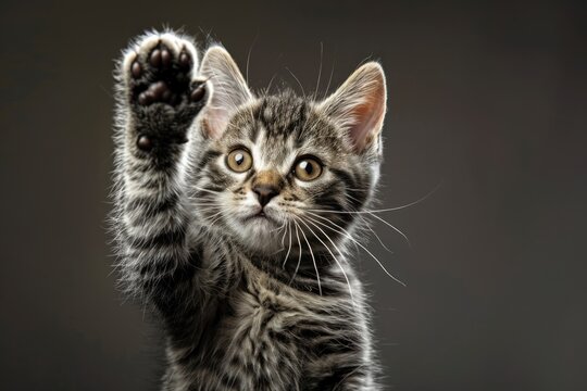 Cat High Five Images – Browse 1,261 Stock Photos, Vectors, and Video |  Adobe Stock