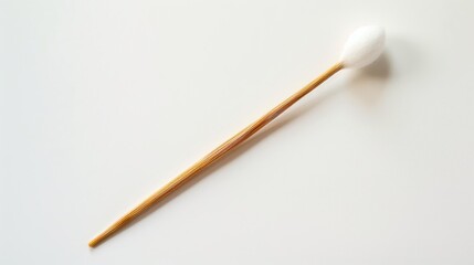 Cotton swab on a white background