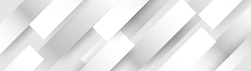 Abstract background white geometric diagonal lines. Modern clean minimal pattern banner. Vector illustration