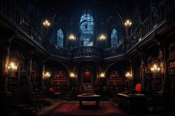 Obraz premium Library architecture publication building.